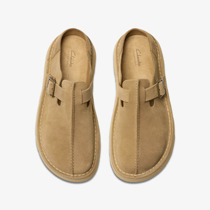Men Solsbury Mule Dark Sand Suede