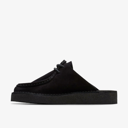 Women Desert Nomad Mule Black Suede