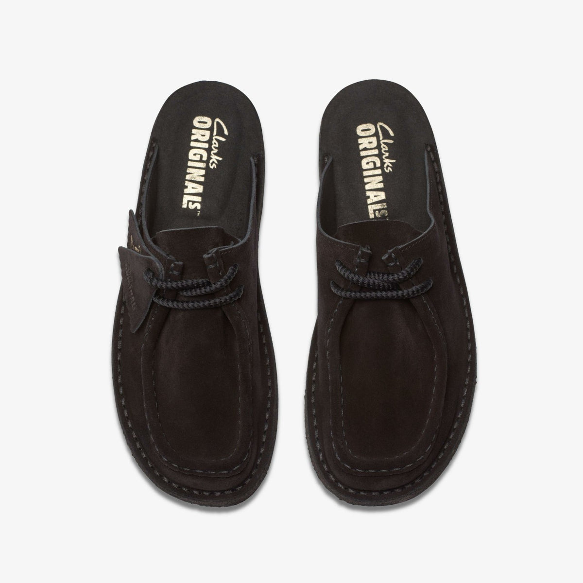Women Desert Nomad Mule Black Suede