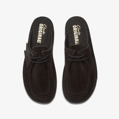 Women Desert Nomad Mule Black Suede