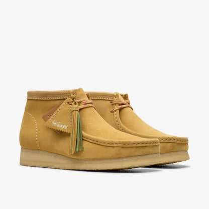 Men Wallabee Boot Golden Tan Suede