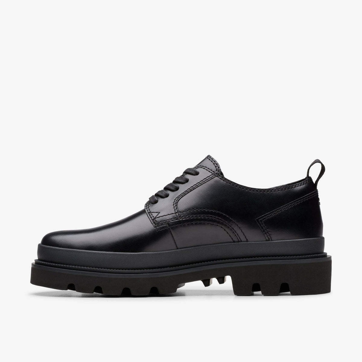 Men Badell Lace Black Leather