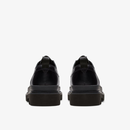 Men Badell Lace Black Leather