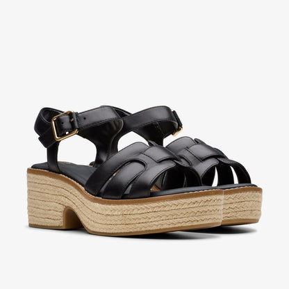 Women Coledale Strap Black Leather