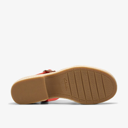 Women Coledale Strap Bright Red Leather