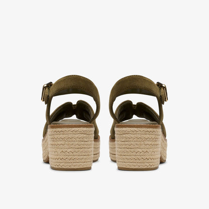 Women Coledale Strap Dark Olive Suede