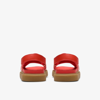 Women Aristella Sun Bright Red Leather