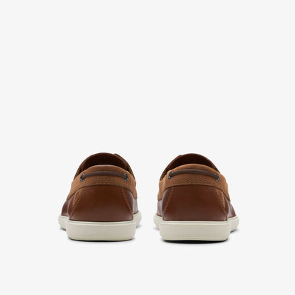 Men Bratton Boat Dark Tan Leather