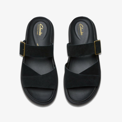Women Aristella Mule Black Suede