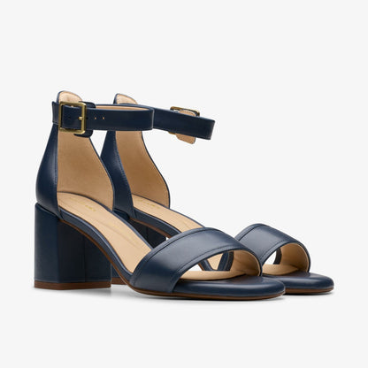 Women Ezoria Mae Navy Leather