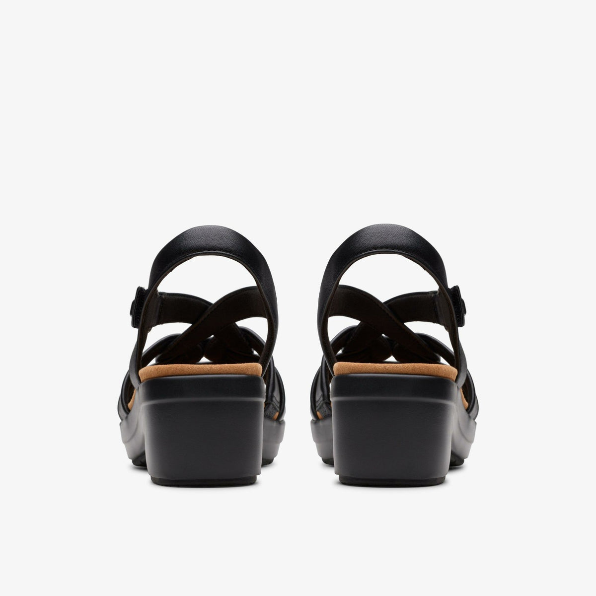 Women Tuleah Cross Black Leather