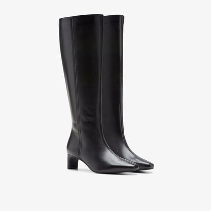 Women Edina Tall Black Leather