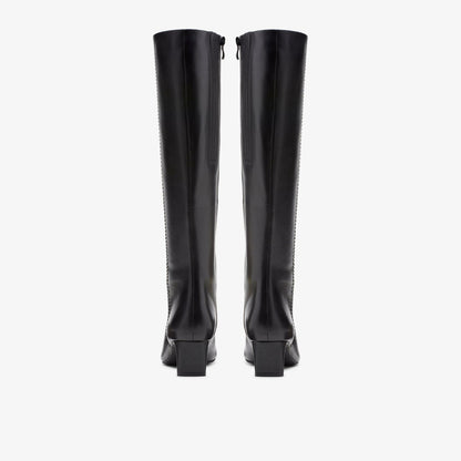 Women Edina Tall Black Leather