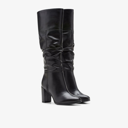 Women Freva 85 Slouch Black Leather