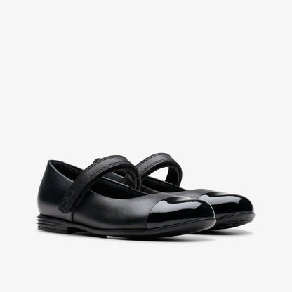Kids Finja Gem Kid Black Leather