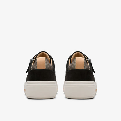Women Hollyhock Zip Black Nubuck