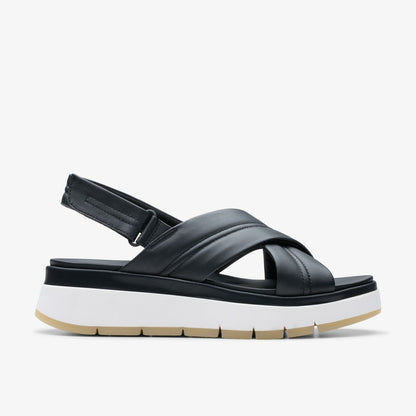 Women Tuscan Cross Black Leather