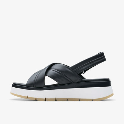 Women Tuscan Cross Black Leather