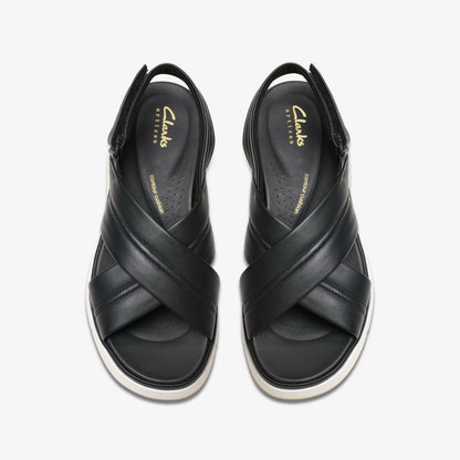Women Tuscan Cross Black Leather