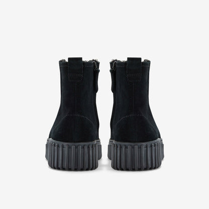 Women Torhill Cozy Black Warmlined Suede