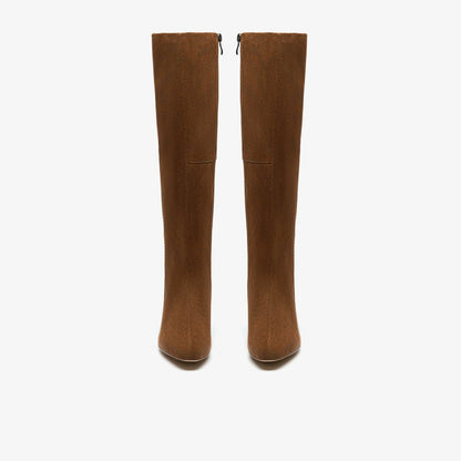 Women Edina Tall Walnut Suede