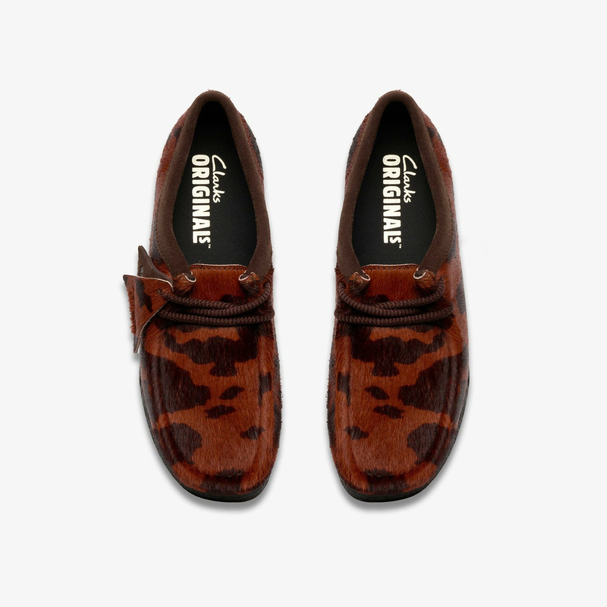 Women Wallabee Brown Cow Print
