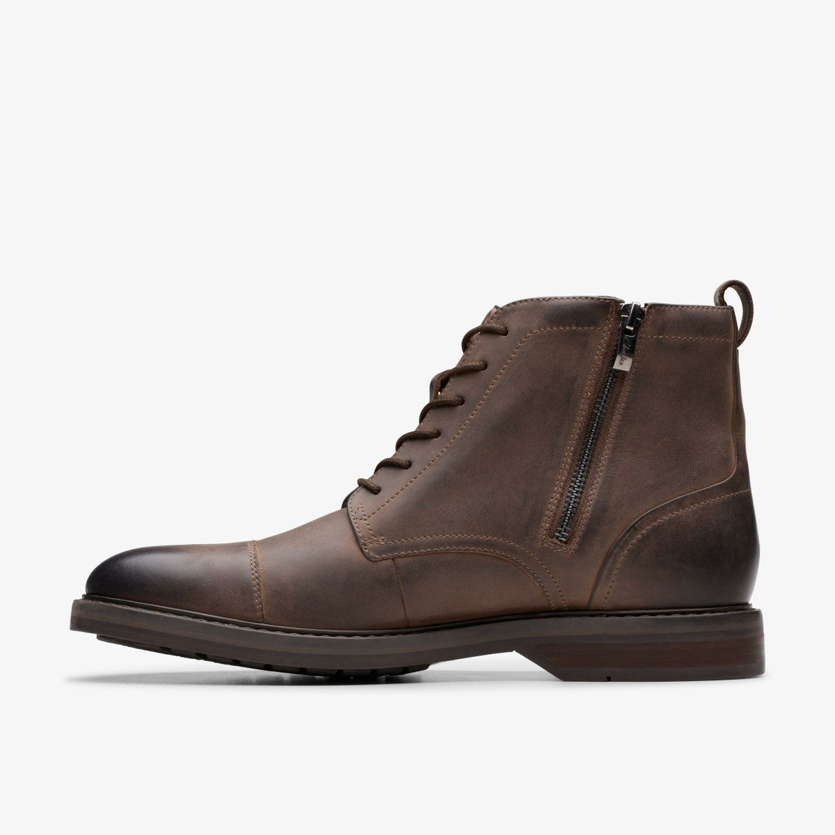Men Aldwin Cap Brown Leather