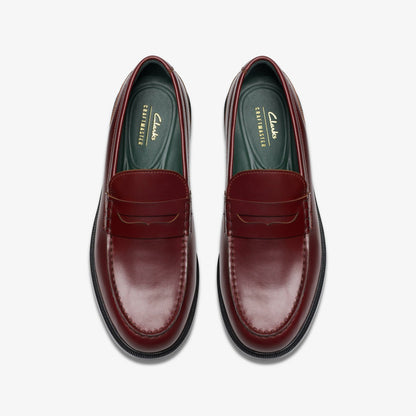 Men Craft James Lo Loafer Wine Leather