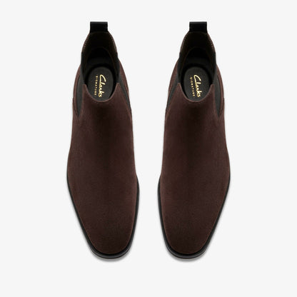 Men Paulton Easy Dark Brown Suede
