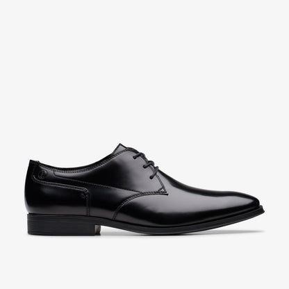 Men Paulton Lace Black Hi Shine Leather