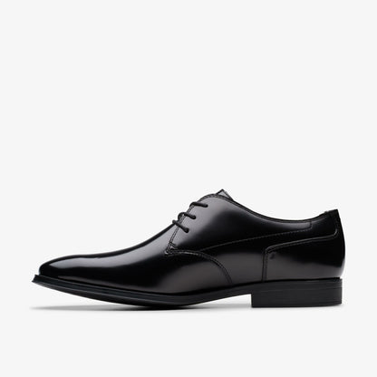 Men Paulton Lace Black Hi Shine Leather