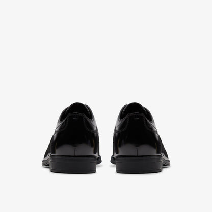 Men Paulton Lace Black Hi Shine Leather