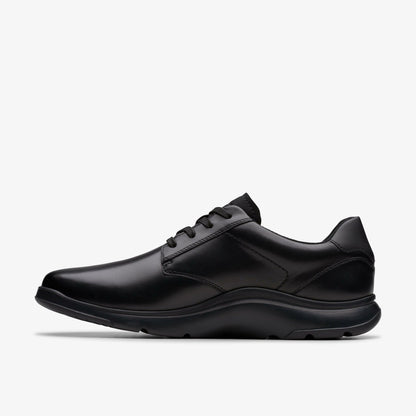 Men Lifton Lace Black Leather