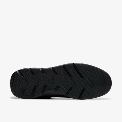Men Lifton Lace Black Leather