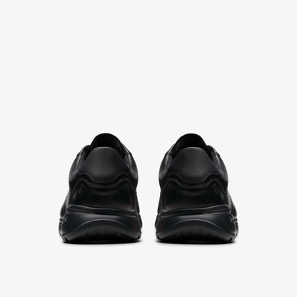 Men Lifton Lace Black Leather