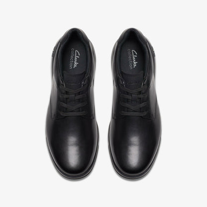 Men Lifton Lace Black Leather