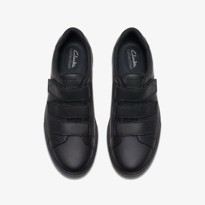 Men Romsey Strap Black Leather
