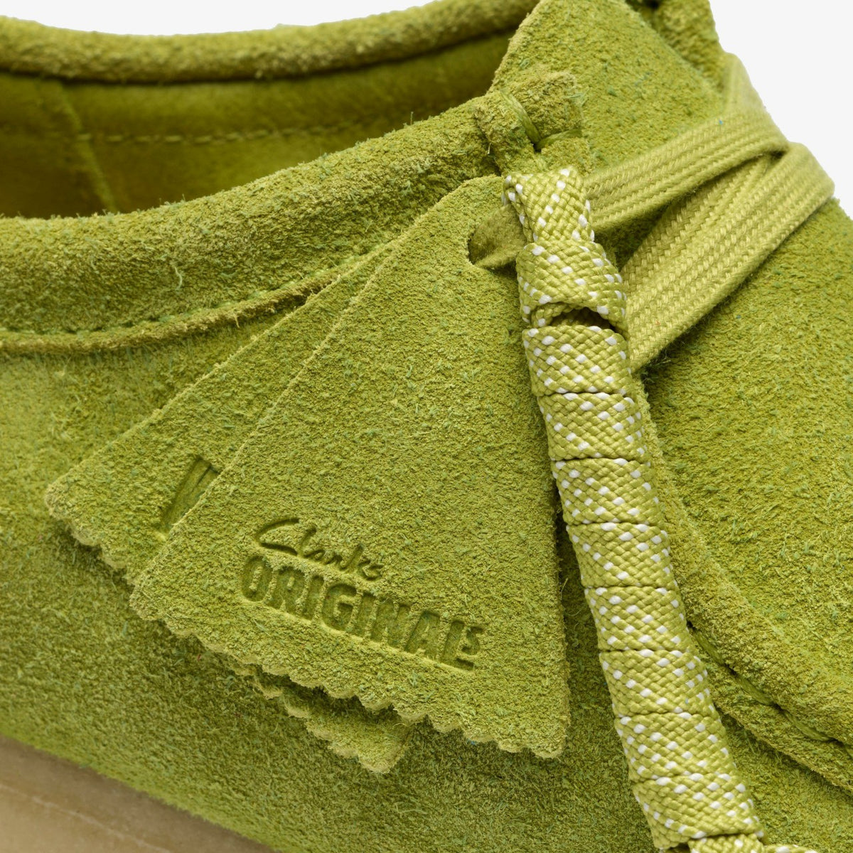 Men Wallabee Lime Suede