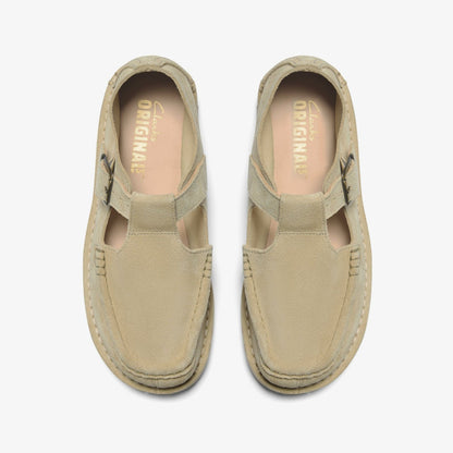 Women Nomad T Bar Maple Suede