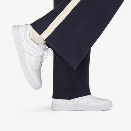 Women Makea Court White Leather