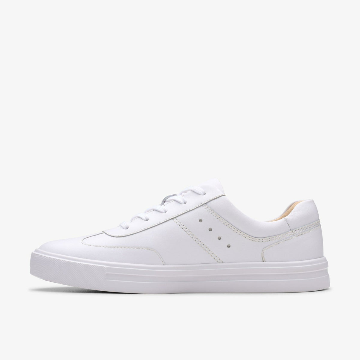 Women Makea Court White Leather