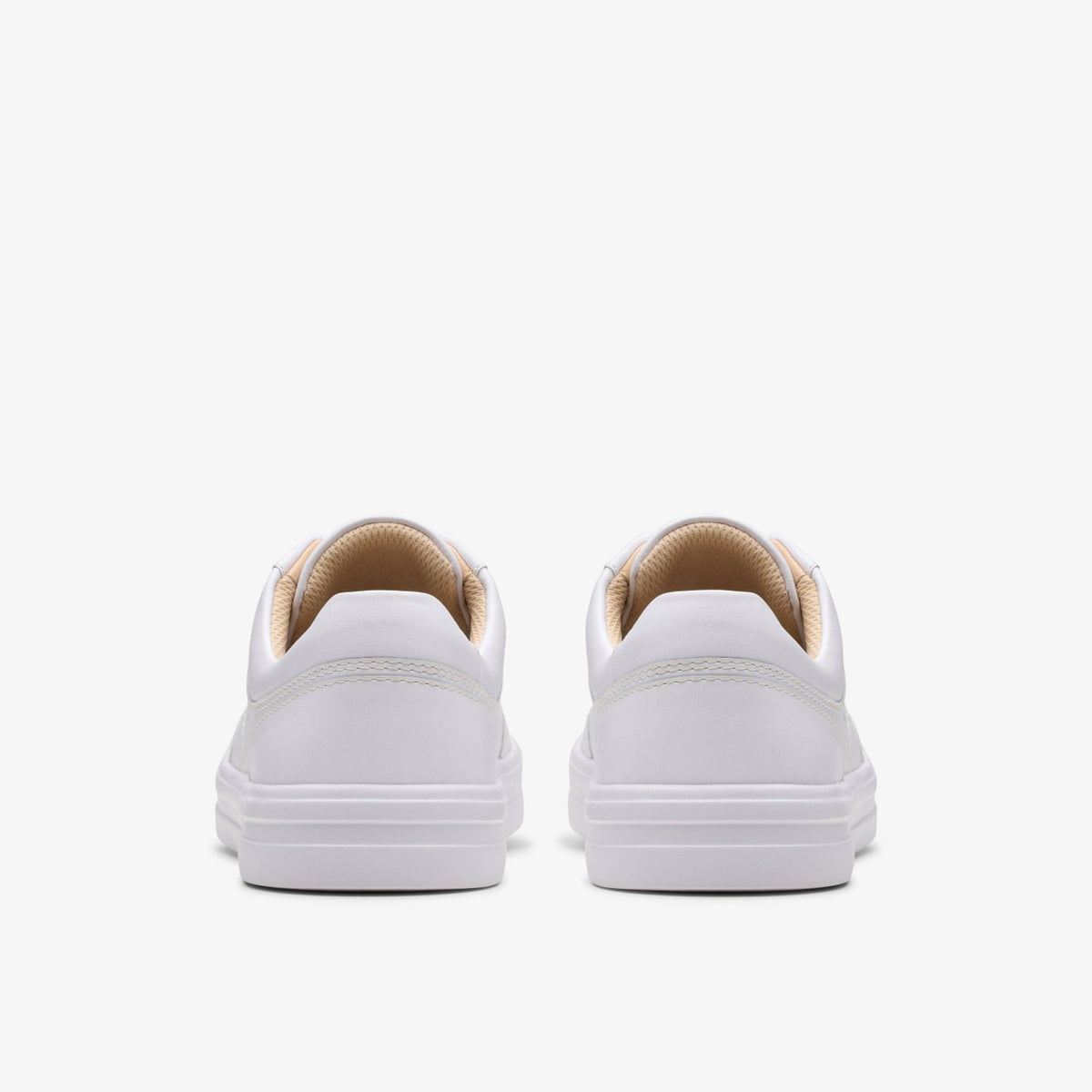 Women Makea Court White Leather