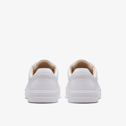 Women Makea Court White Leather