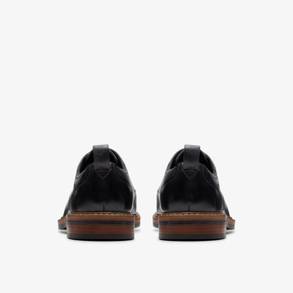 Men Aldwin Lace Black Leather