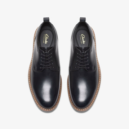 Men Aldwin Lace Black Leather