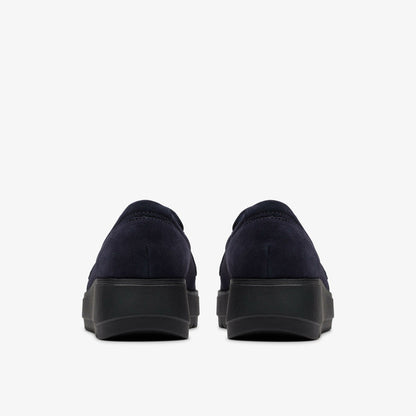 Women Zylah Top Navy Suede