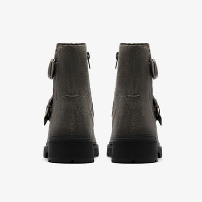 Women Lauryl Bay Dark Grey Leather