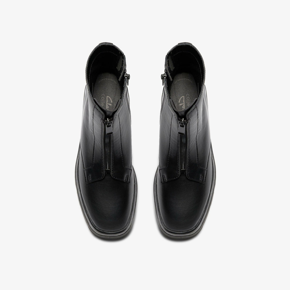 Women Lauryl Zip Black Leather
