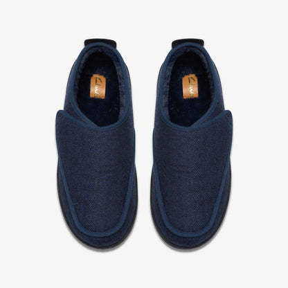 Men King Riptape Slipper Navy Interest