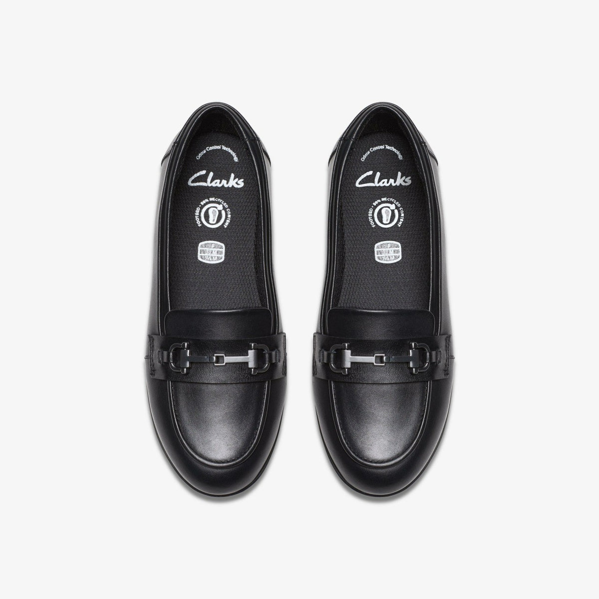 Kids Finja Loafer Older Black Leather